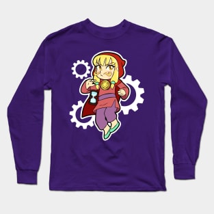 Mustache'd Girl Long Sleeve T-Shirt